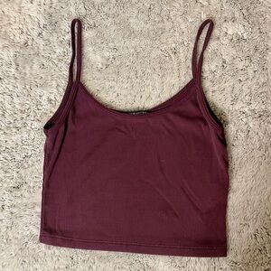 Brandy Melville Dark Purple Crop Tank